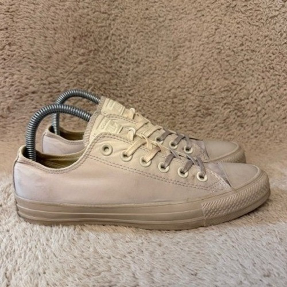 Converse Chuck Taylor All Star Low Top Ombre Beige Tan Grey Sneakers 163291C 7.5